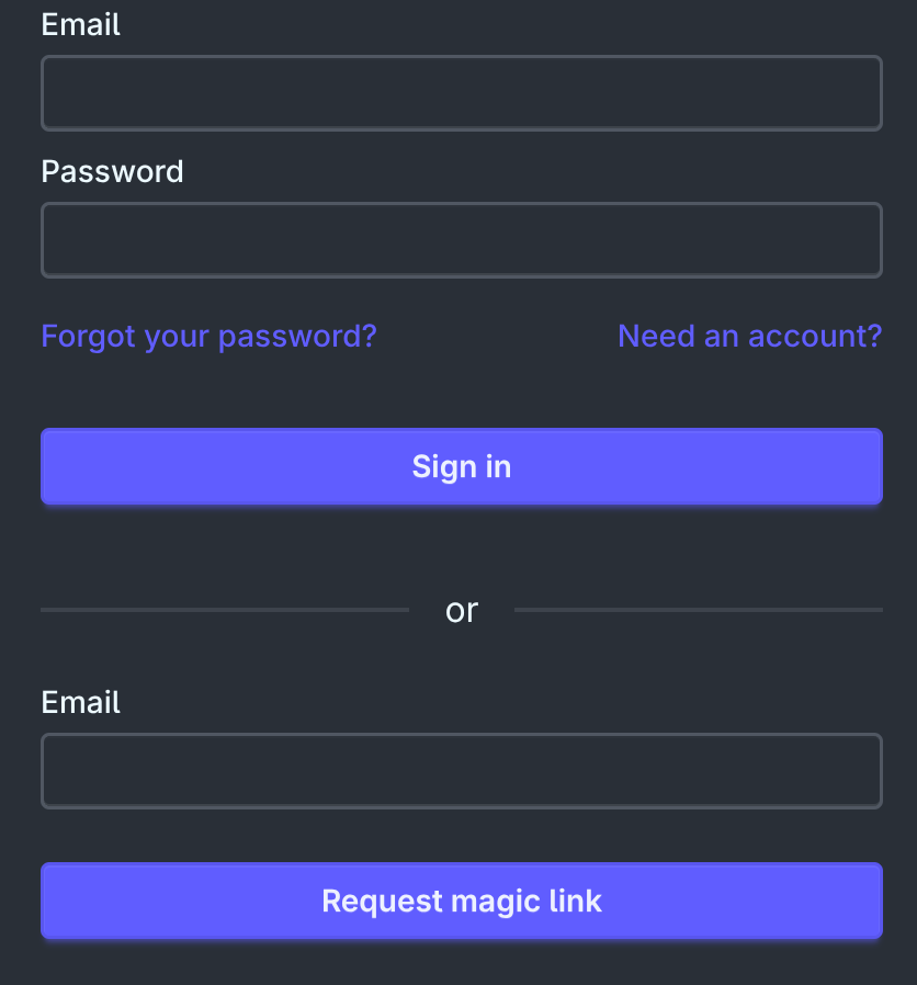 Ash Login Form