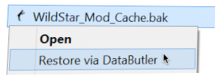 context menu